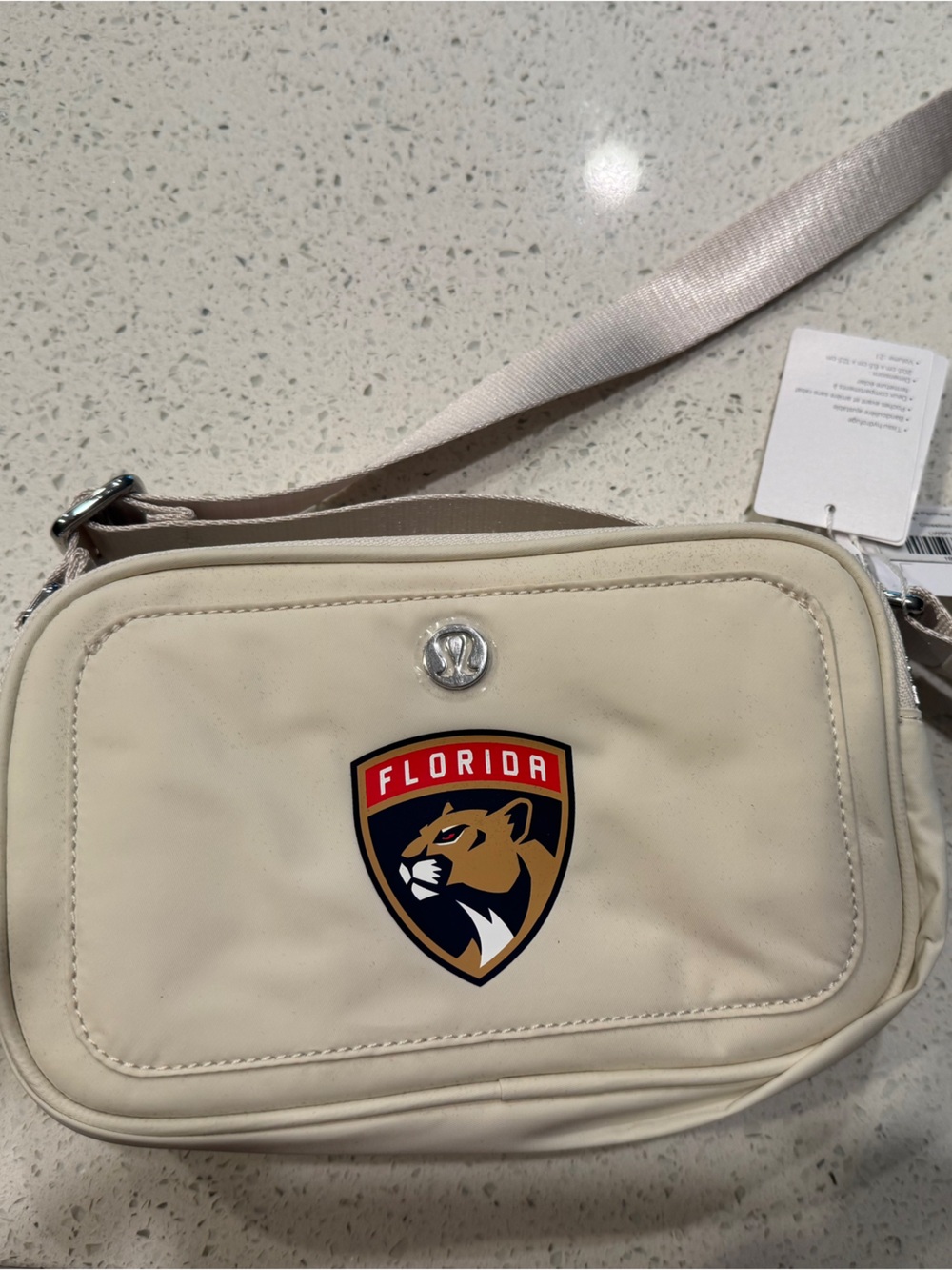 lululemon athletica Cream Florida Panthers Crossbody Bag